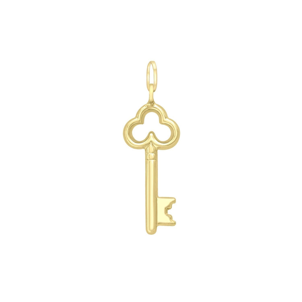 9ct Yellow Gold 8mm x 25mm Key Pendant - Regarde Jewellers