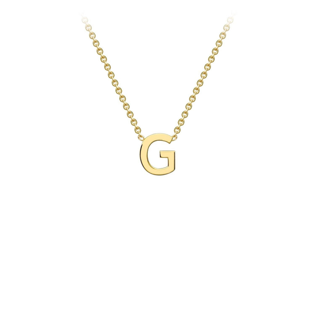 9K Yellow Gold 'G' Initial Adjustable Necklace 38cm/43cm  Australia