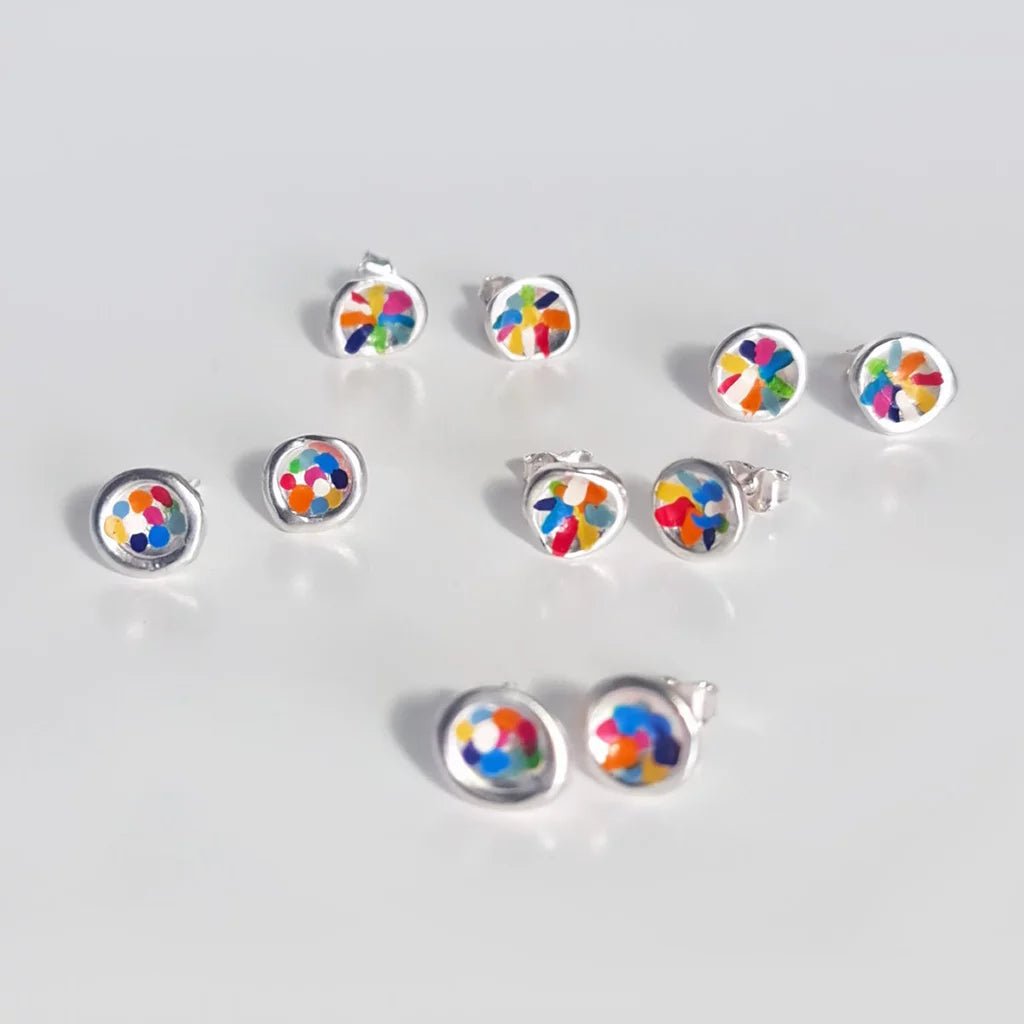 Colourline Colour Dot Stud Earrings - Regarde Jewellers