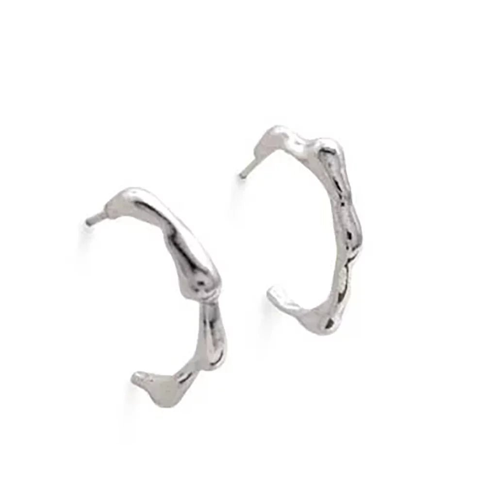 Freeform Curve Hoop Earrings - Regarde Jewellers