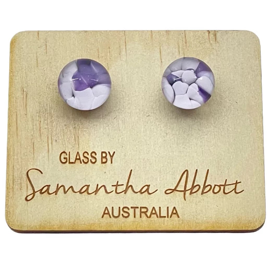 Lilac Stud Earrings - Regarde Jewellers