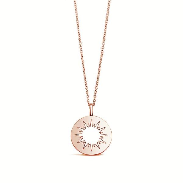 Sun Necklace - Rose Gold - Regarde Jewellers